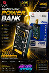 Bolt B106 20000mAh Transparent Power Bank