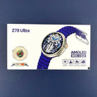 Super Amoled Display Z 78 Original Premium Smart Watch Original Z78 Ultra Smart Watch - 1.52" Large AMOLED Smartwatch Display, Bluetooth Calling SMARTWATCH Fitness Tracker (Multi-Color Options) smart watch