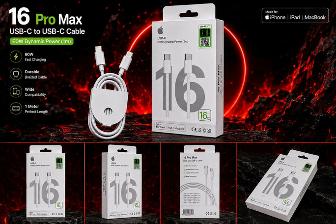 Fast Charging Cable 16 Pro Max 60W USB-C to USB-C