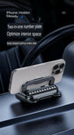 2-In-1 Multifunctional Car Mobile Phone Holder, Parking Number Plate And Phone Holder, Foldable Bracket, Car Interior Accessories Car Gadgets