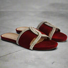 Milli Legacy 9230 Velvet Fancy Slippers For Women