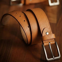 Milli Legacy Heritage Tan Pebble Grain Leather Belt