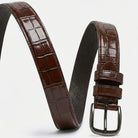 Milli Legacy Classic Embossed Crocodile Leather Belt