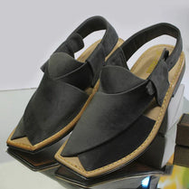 Milli Legacy 42460 Leather Peshawari Chappal For Men