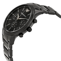 Emporio Armani AR2485 Renato Black Stainless Steel Black Dial Chronograph Quartz Watch