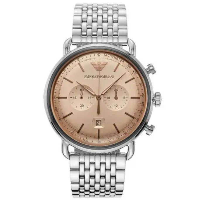 Emporio Armani AR11239 Men’s Quartz Analog Display Stainless Steel Strap 43mm Watch