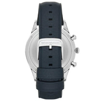 Emporio Armani AR11018 Lambda Blue Leather Strap Blue Dial Chronograph Quartz Watch