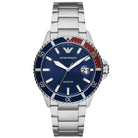 Emporio Armani AR11339 Diver Silver Stainless Steel Blue Dial Quartz Men's Watch