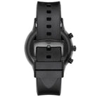Emporio Armani AR11048 Men’s Chronograph Quartz Stainless Steel Silver Dial 43mm Black Silicone Strap Watch