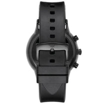 Emporio Armani AR11048 Men’s Chronograph Quartz Stainless Steel Silver Dial 43mm Black Silicone Strap Watch