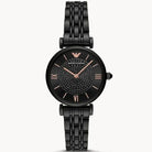 Emporio Armani AR11245 Women’s Analog Stainless Steel Black Dial 32mm Watch