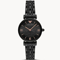 Emporio Armani AR11245 Women’s Analog Stainless Steel Black Dial 32mm Watch
