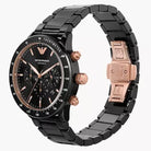 Emporio Armani AR70002 Men’s Quartz Black Ceramic Black Dial 43mm Watch