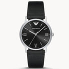Emporio Armani AR11013 Men’s Quartz Leather Strap Black Dial 41mm Watch