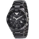 Emporio Armani AR1421 Men’s Chronograph Black Ceramic Chain Black Dial 43mm Watch