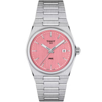 Tissot T137.210.11.331.00 Unisex Quartz Swiss Made Silver Stainless Steel Pink Dial 35mm Watch