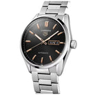 Tag Heuer WAR201C.BA0723 Carrera Men’s Automatic Swiss Made Silver Stainless Steel Black Dial 41mm Watch