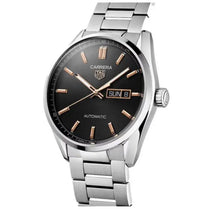 Tag Heuer WAR201C.BA0723 Carrera Men’s Automatic Swiss Made Silver Stainless Steel Black Dial 41mm Watch