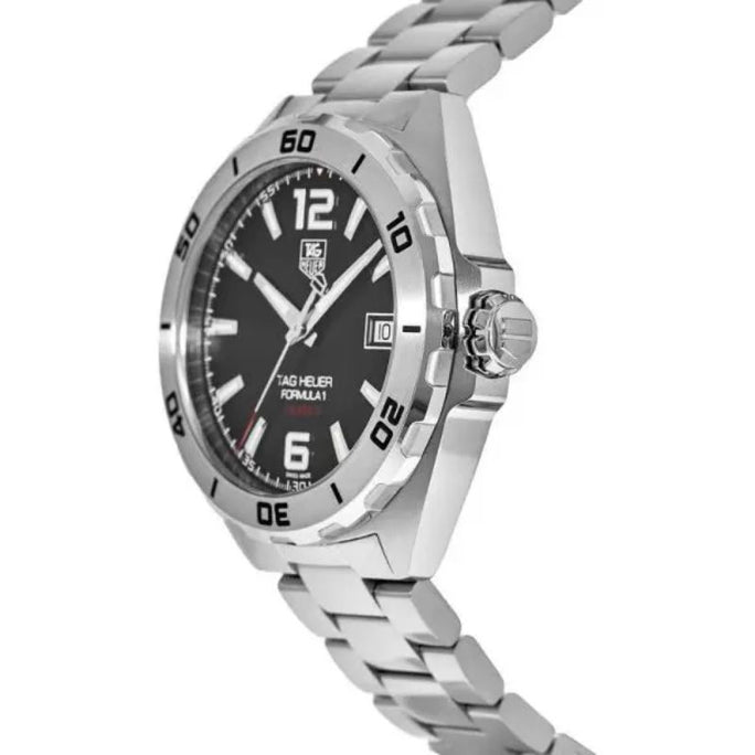 Tag Heuer WAZ2113.BA0875 Formula 1 Men’s Automatic Swiss Made Silver Stainless Steel Black Dial 41mm Watch