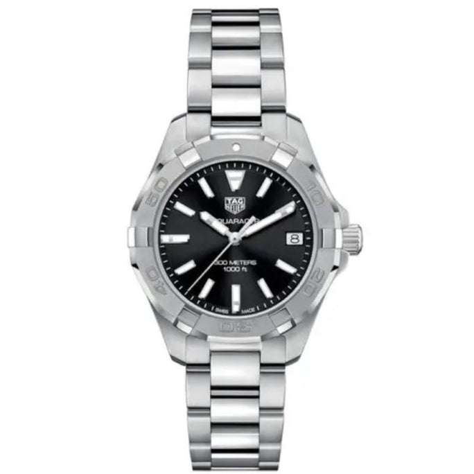 Tag Heuer WBD1310.BA0740 Aquaracer Women’s Quartz Swiss Made Silver Stainless Steel Black Dial 32mm Watch