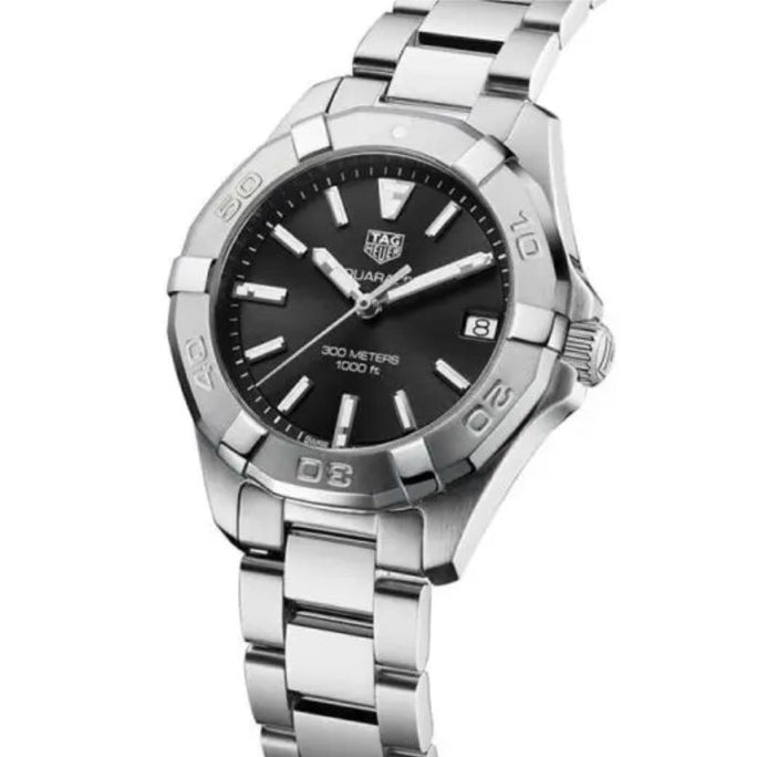 Tag Heuer WBD1310.BA0740 Aquaracer Women’s Quartz Swiss Made Silver Stainless Steel Black Dial 32mm Watch