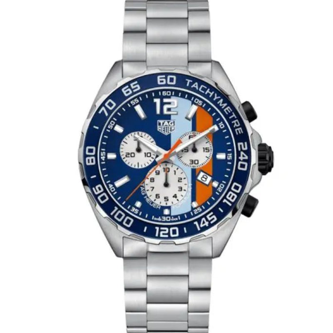 Tag Heuer CAZ101N.BA0842 Formula 1 Men’s Quartz Swiss Made Silver Stainless Steel Blue Dial 43mm Watch