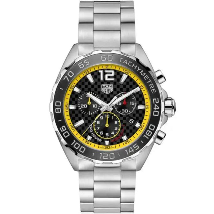 Tag Heuer CAZ101AC.BA0842 Formula 1 Men’s Quartz Swiss Made Silver Stainless Steel Black Dial 43mm Watch