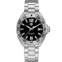 Tag Heuer WAZ1112.BA0875 Formula 1 Men’s Quartz Swiss Made Silver Stainless Steel Black Dial 41mm Watch