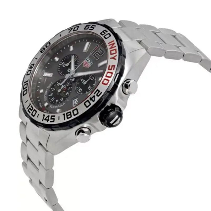 Tag Heuer CAZ1016.EB0058 Formula 1 Men’s Quartz Swiss Made Silver Stainless Steel Grey Dial 43mm Watch