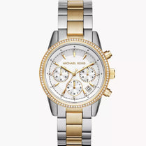 Michael Kors MK6474 Women’s Quartz Chronograph Stainless Steel White Dial 37mm Watch