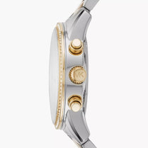 Michael Kors MK6474 Women’s Quartz Chronograph Stainless Steel White Dial 37mm Watch