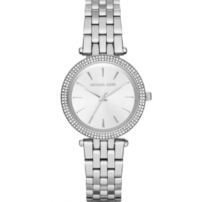Michael Kors MK3429 Women’s Quartz Stainless Steel Silver Dial 33mm Watch