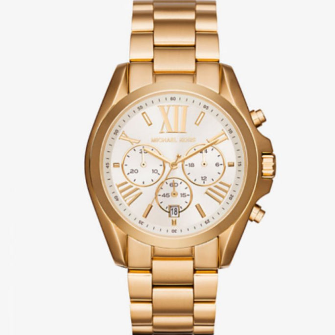 Michael Kors MK6266 Unisex Quartz Stainless Steel Pearlescent Dial 43mm Watch