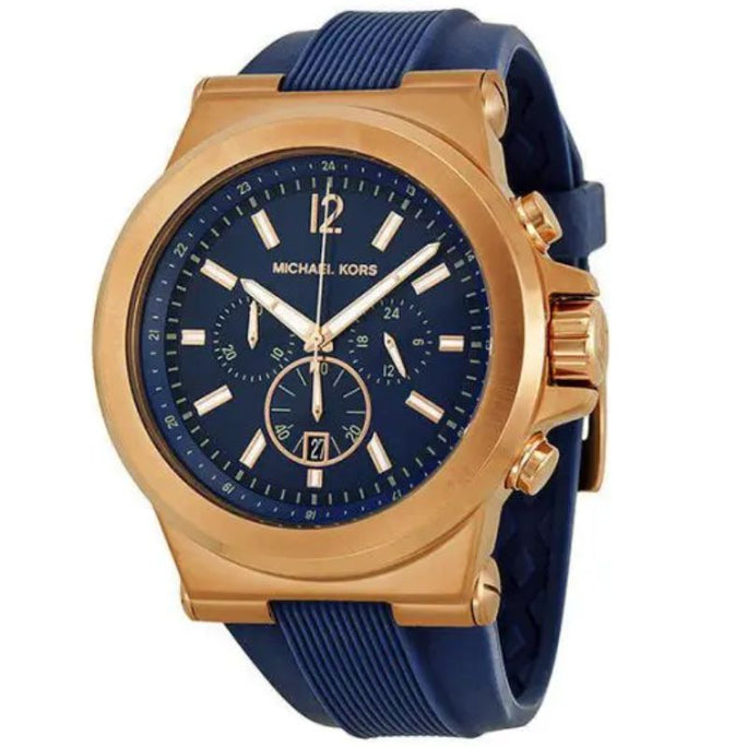 Michael Kors MK8295 Men’s Chronograph Silicone Strap Blue Dial 49mm Watch