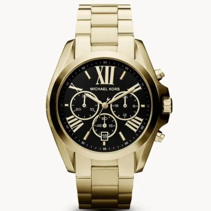 Michael Kors MK5739 Women’s Chronograph Quartz Stainless Steel Black Dial 43MM Watch