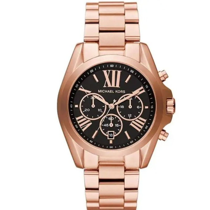 Michael Kors MK5854 Women’s Chronograph Quartz Stainless Steel Black Dial 43mm Watch