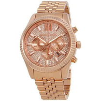 Michael Kors MK8580 Men’s Analog Quartz Stainless Steel Rose Gold Dial 44mm Watch