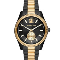 Michael Kors MK8948 Unisex Quartz Two-tone Stainless Steel Black Dial 45mm Watch