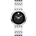Movado 0607051 Women’s Quartz Swiss Made Stainless Steel Black Dial 28mm Watch
