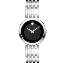 Movado 0607051 Women’s Quartz Swiss Made Stainless Steel Black Dial 28mm Watch