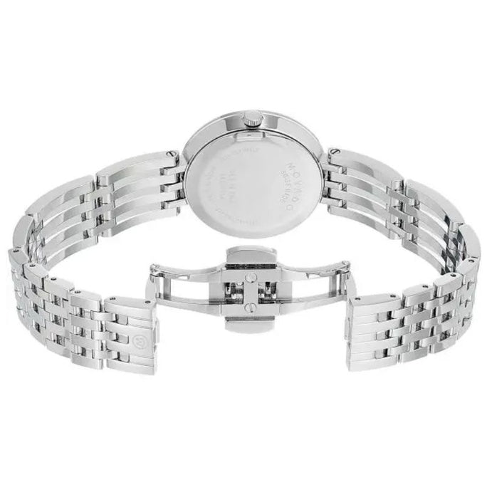 Movado 0607051 Women’s Quartz Swiss Made Stainless Steel Black Dial 28mm Watch