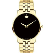 Movado 0607203 Men’s Swiss Made Quartz Stainless Steel Black Dial 40mm Watch