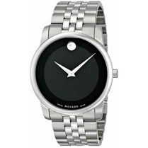 Movado 0606504 Men’s Swiss Made Quartz Stainless Steel Black Dial 40mm Watch