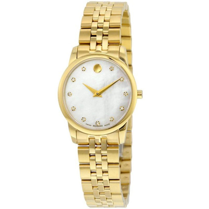 Movado 0606998 Women’s Quartz Swiss Made Stainless Steel Mother of Pearl Dial 28mm Watch