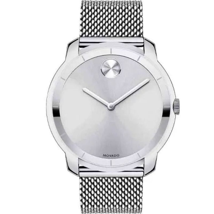 Movado 3600260 Men’s Quartz Swiss Made Silver Stainless Steel Silver Dial 44mm Watch