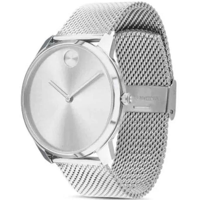 Movado 3600260 Men’s Quartz Swiss Made Silver Stainless Steel Silver Dial 44mm Watch