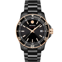 Movado 2600162 Men’s Swiss Made Quartz Stainless Steel Black Dial 40mm Watch