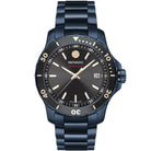 Movado 2600160 Men’s Swiss Made Quartz Blue Stainless Steel Black Dial 40mm Watch