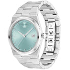 Movado 3601243 Men’s Quartz Swiss Made Silver Stainless Steel Ice Blue Dial 40mm Watch