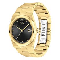 Movado 3601223 Men’s Quartz Swiss Made Gold Stainless Steel Black Dial 40mm Watch